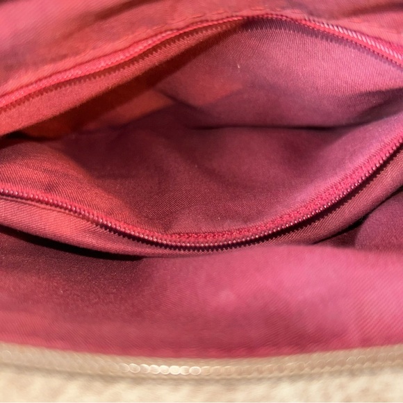 Michael Kors EUC Small Pebbled Leather Crossbody Bag Large MK Logo Beige Clasp - Picture 6 of 8